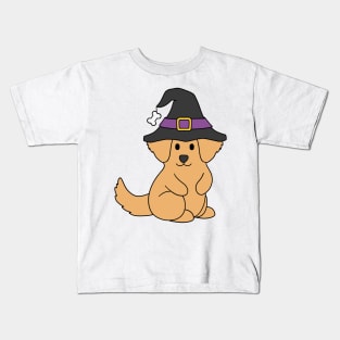 Halloween Golden Retriever Kids T-Shirt